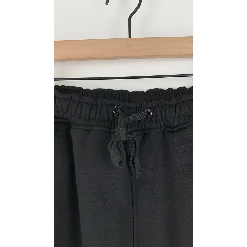 Ethos Oversized Sweatpants Womens Small Black New Athleisure Joggers Loungewear
